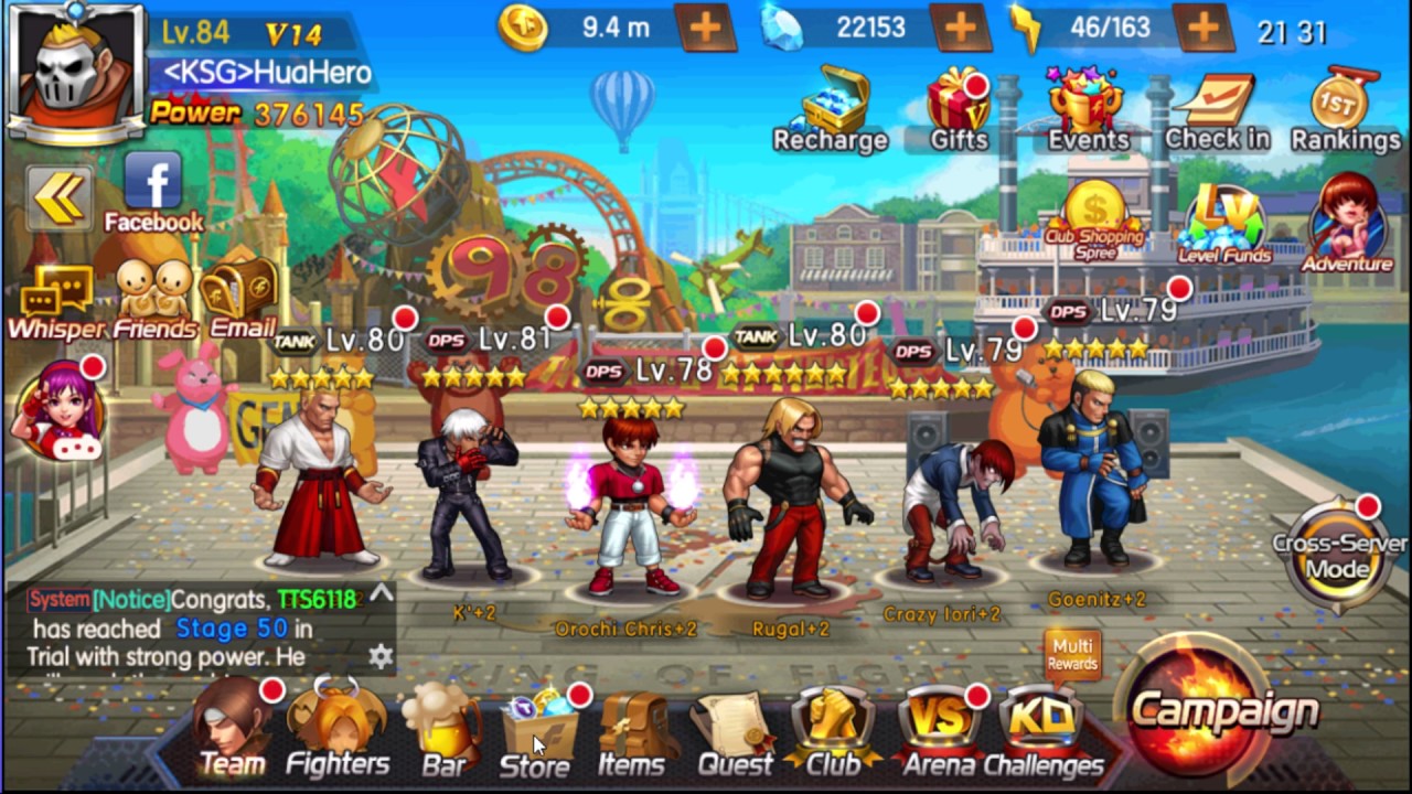 Kof98 Umol English Events Small Topup Club Spending And Shermie S Adventure