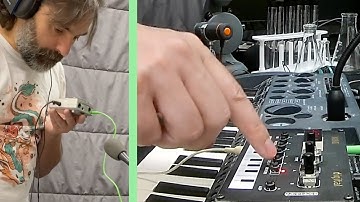 Delay FX on vocals with the Zoom PS-02 and Korg NTS-1