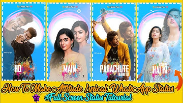 #Tranding #Status #Kinemaster New attitude lyrical WhatsApp Status #Killerboy #Kinemasterediring #TG