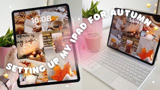 September 2024 Digital Plan With Me | + Setting Up My iPad For Autumn 🍂🩷✨