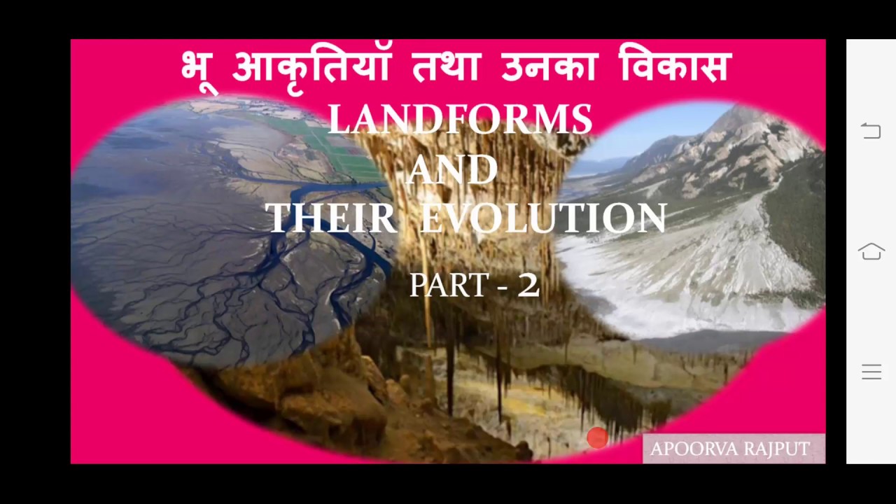 L7 - P2 - LANDFORMS & THEIR EVOLUTION | SUMMARY OF CLASS 11 GEOGRAPHY ...