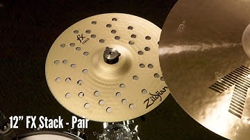 Zildjian Sound Lab: 12" FX Stack | Pair & HiHat (Played on Kit)