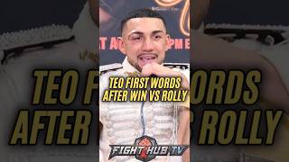 Teofimo Lopez FIRST WORDS after win over Rolly