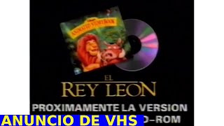 Anuncio Pc Cd Rom El Rey León Vhs Comercial