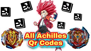 All Achilles qr codes ‐ beyblade Burst app