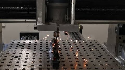 Granite surface plate based CNC mill - First Cuts