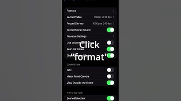 How can I change my iPhone camera format in 5sec from  (HEIF/HEVC) to  (JPEG/H.264)