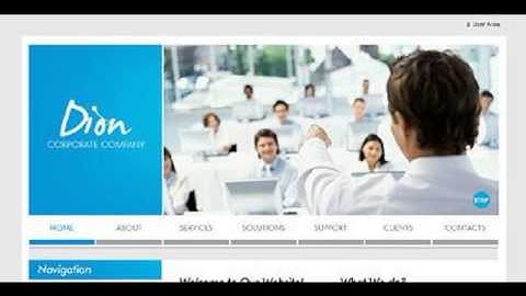 Preview White _ Grey Business Drupal Template by Mercury T