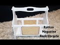Rattan Magazine Rack Upcycle: Transforming Vintage Finds into Trendy Home Décor