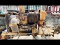 Restoration old shibaura tractor gearbox | Restore and repair shibaura plow transmission sd2200