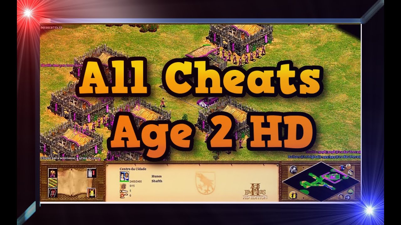 cheat codes age of empires 2