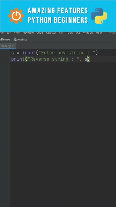 Unique Method of Reversing a String in Python | Tweak String Slicing # ...