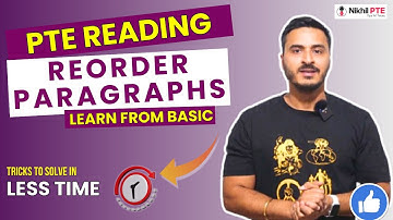 PTE READING - REORDER PARAGRAPHS KILLER TIPS AND TRICKS  IN NO TIME II PTE BY NIKHIL