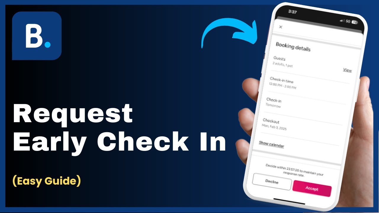 How To Request Early Check In On Booking.com ! - YouTube