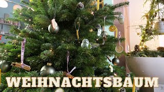 DIY Weihnachtsbaumschmuck mit Obst & Zapfen | natürlich geschmückter Tannenbaum
