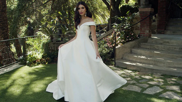 2401-2 Kensington | Simple Mikado Ballgown Wedding Dress by Casablanca Bridal