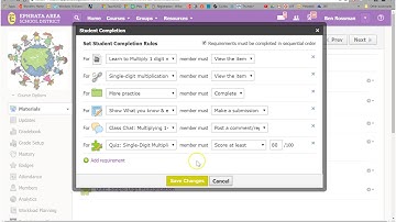 How to Use Schoology Completion Rules
