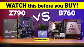 WATCH this before you BUY! Intel Z790 vs B760 Motherboard (w/ Benchmarks) [Ph]