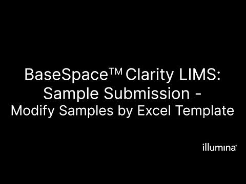 Sample Submission - Modify Samples by Excel Template
