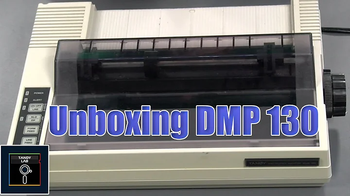Tandy DMP 130 Dot Matrix Printer Unboxing- Tandy Lab!