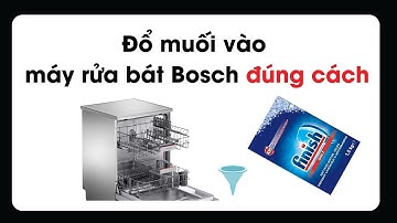 Hướng dẫn cách đổ muối vào máy rửa bát Bosch | Chi tiết từ A đến Z