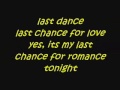 Last Dance by Donna Summer w/Lyrics Mp3 Song