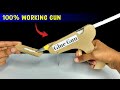 How to make glue gun , Homemade glue gun made from cardboard , no battery no wire Easy glue gun