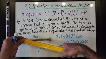 7.7 Applications of the Dot and Cross Product (Grade 12 Calculus, MCV4U)