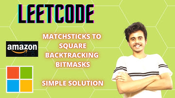 Matchsticks to square | LeetCode | Simple solution | Backtracking | Bitmask