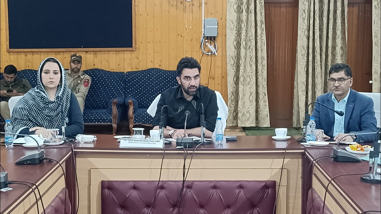 MD JJM Syed Abid visits Tangmarg, Inspects Ongoing Projects under JJ Mission