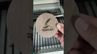 Laser cut & engraved hardwood coasters