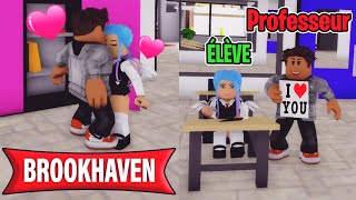 UN PROFESSEUR 👨🏽‍🏫 SORT AVEC UNE ÉLÈVE 👱🏽‍♀️ EN SECRET 🤐 !!! | ROBLOX BROOKHAVEN MINI FILM RP