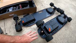 Meepo SUPER V3s and Mini 3s Electric Skateboard 1st Ride / Range Test @KieranEboard
