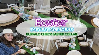 The Buffalo Check Easter Collab | Spring and Easter Tablescape Ideas