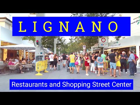 Lignano Sabbiadoro,Italy || Restaurants and Shopping Center