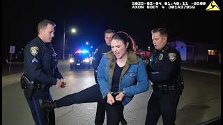 “She Kicked a Cop… Then Instantly Regretted It 😳 (DUI Arrest Gone Wrong)”