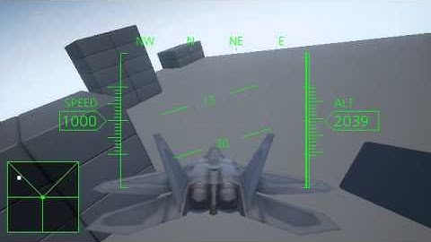 [UE4] Expert Flying Pawn and Aircraft HUD Test Flight