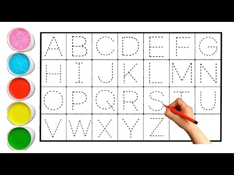 How to draw the Alphabets and Learning the Alphabets with Words ...