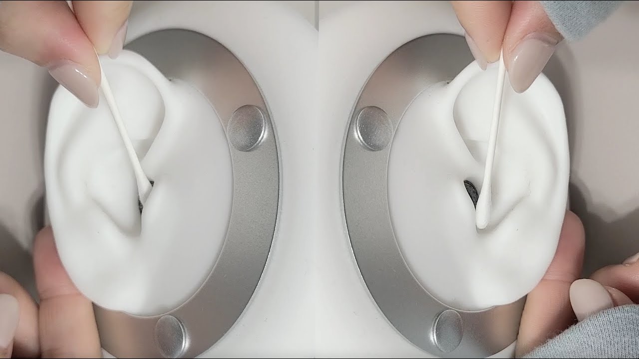 【ASMR】あまりに気持ち良すぎる耳壁ごしごし綿棒 両耳ver Ear Cleaning 귀 청소 【No Talking】