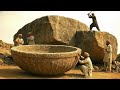 Amazing Skill: Turning a Giant Rock into a Luxury Fountain | Handmade (Full Process)