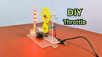 How to make Throttle using DC Motor with Speed Controller and Gear   ||  DIY Throttle