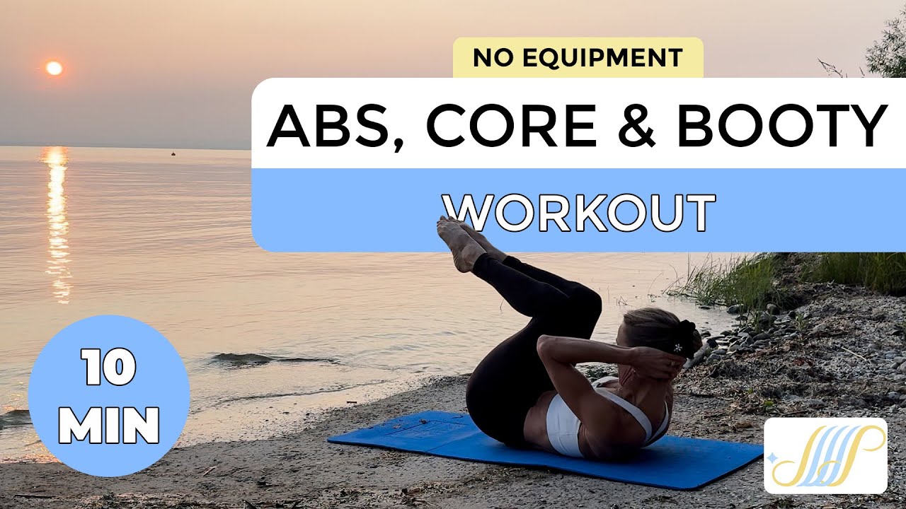 Abs, Core, Booty & Arms WORKOUT - No Equipment // 10 MIN - YouTube