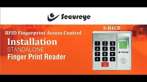 Secureye S-B4CB Admin Add || Access Control Enrollment