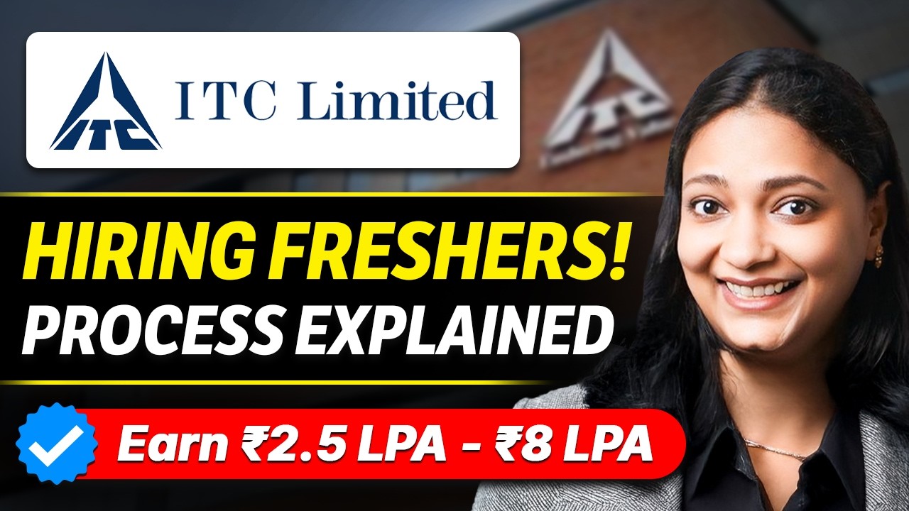ITC HIRING Process For FRESHERS| Complete Guide For 2026 - YouTube