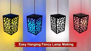 How To Make a Beautiful Fancy Light at Home | Easy Hanging Fancy Light idea