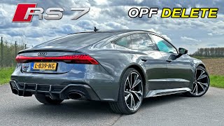 Audi RS7 C8 *OPF DELETE* \/\/ 300KMH REVIEW on Autobahn