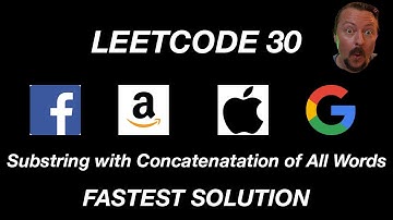 Fastest Solution for Substring with Concatenation of All Words