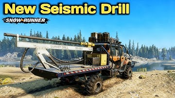New Seismic Drill In SnowRunner Season 17 #snowrunner #offroad #truck 