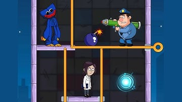 Poppy play time level 381 yo 390 | huggy time pull pin puzzle | walkthrough gameplay | androi/ios |