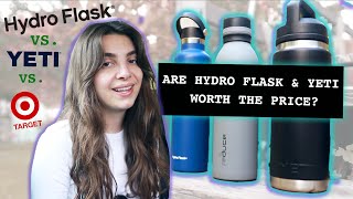 Which Brand Makes the Best Insulated Bottle? ($18 vs $40 // Hydro Flask, YETI, Reduce)
